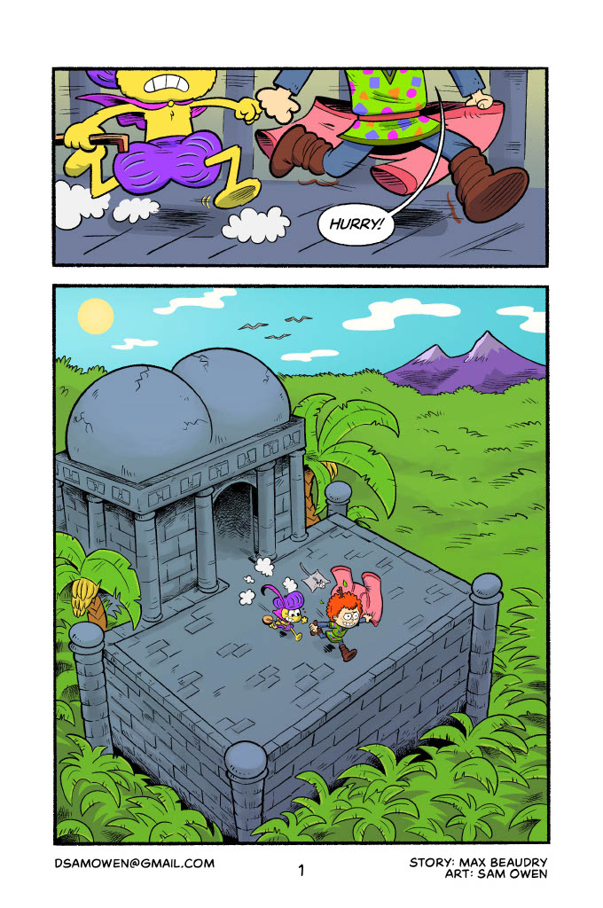 Sample of a colored comic page.