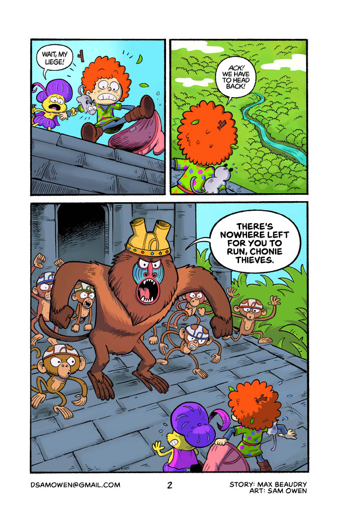 Sample of a colored comic page.