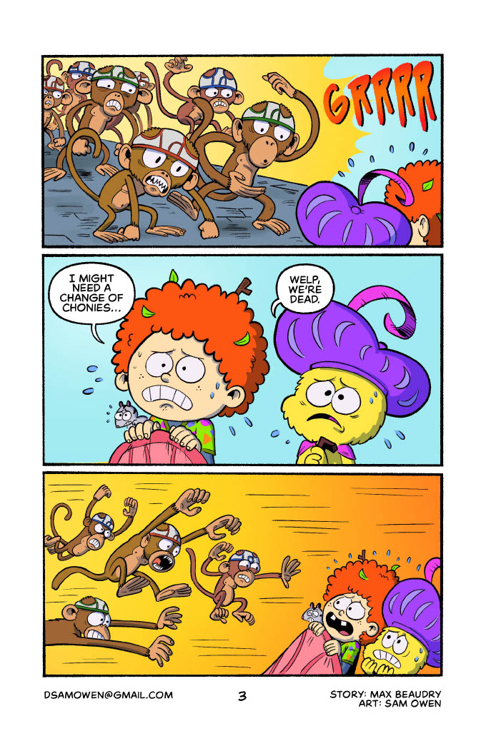 Sample of a colored comic page.
