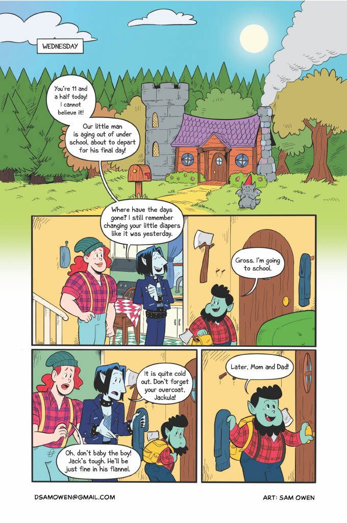 Sample of a colored comic page.