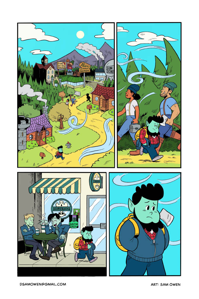 Sample of a colored comic page.