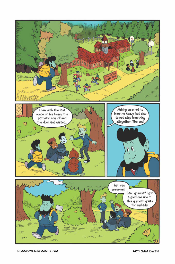 Sample of a colored comic page.